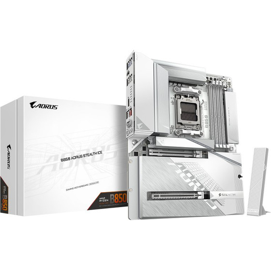 Gigabyte Motherboard B850 Aorus Stealth ICE, Socket AM5, DDR5, ATX