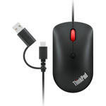 Lenovo Mouse Thinkpad USB-C Wired Compact Mouse, 2400 dpi, Black