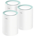Cudy Wifi Range Extender M1500 (3 pcs.), Wifi standard: Wifi 6, Ports: 3 x Gigabit RJ45, Speed 5GHz: 1201 Mbps