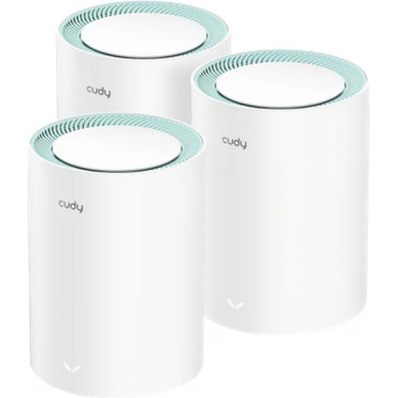 Cudy Wifi Range Extender M1500 (3 pcs.), Wifi standard: Wifi 6, Ports: 3 x Gigabit RJ45, Speed 5GHz: 1201 Mbps