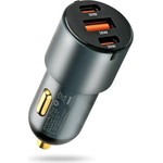 EVERACTIVE Car Charger Usb QC3.0 + 2x USB-C Pd 60W - (CC-40Q)
