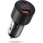 EVERACTIVE Car Charger Usb QC3.0 + USB-C Pd 75W - (CC-50Q)