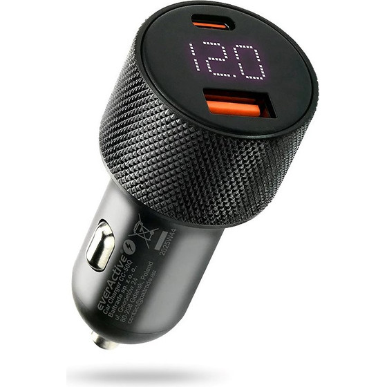 EVERACTIVE Car Charger Usb QC3.0 + USB-C Pd 75W - (CC-50Q)