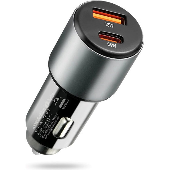 EVERACTIVE Car Charger Usb QC3.0 + USB-C Pd 83W - (CC-60Q)