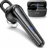 Techsuit - Bluetooth Headset Voicera (CB3) - Bluetooth 5.1, Hands-Free, Noise Cancelling Microphone, 50h Talk Time - Black