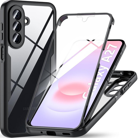 Techsuit - Colorverse 360 Series + Screen Protector - Samsung Galaxy A27 5G - Black