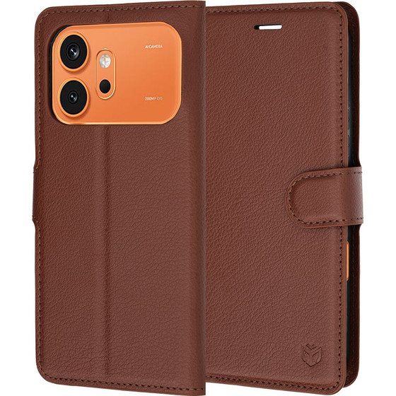 Techsuit - Leather Folio - Honor 600 / 600 Pro - Brown
