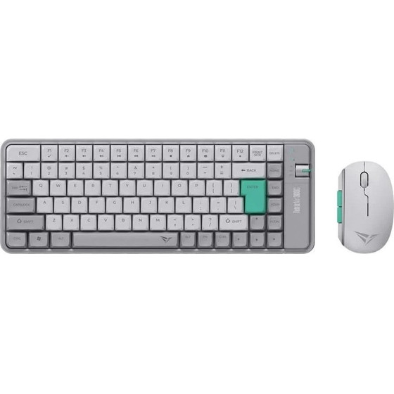 Alcatroz BT5.3/2.4G MULTI-Device Rechargeable Keyboard & Mouse Tetriz Air 300C Winter White - (TETRIZ-AIR300C-WW)