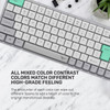 Alcatroz BT5.3/2.4G MULTI-Device Rechargeable Keyboard Tetriz Air 3 Winter White - (TETRIZ-AIR3-WW)