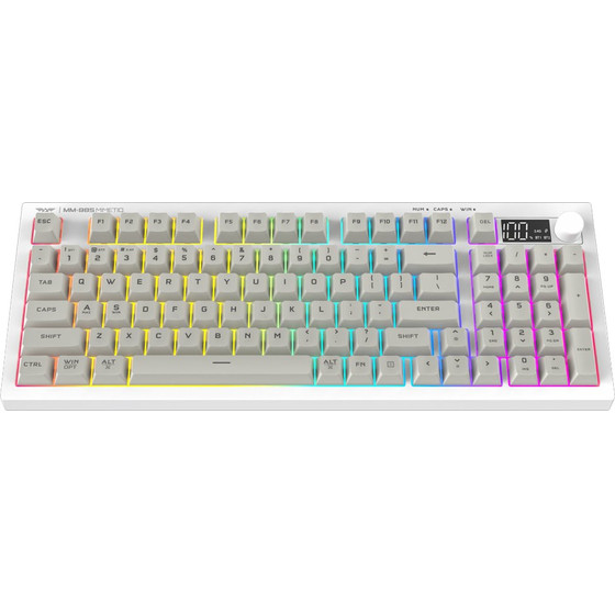 Armaggeddon TRI-Mode Connectivity Gaming Keyboard MM-98S Mimetiq Artic Fox - (MM-98S-AF)
