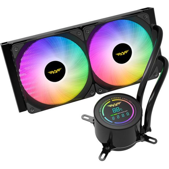 Armaggeddon Unique Cooling Fan 9 Blade Deep Freeze Adv A240 Argb Black - (DF-ADV-A240ARGB-B)