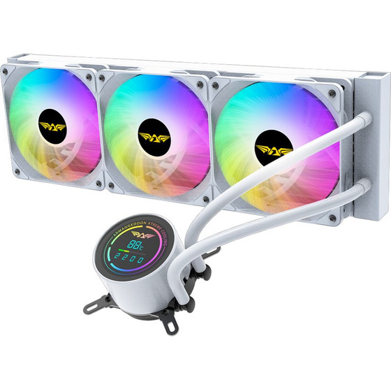Armaggeddon Unique Triple Cooling Fan 9 Blade Deep Freeze Adv A360 Argb White - (DF-ADV-A360ARGB-W)