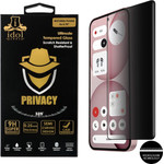 Idol 1991 Privacy Antispy Tempered Glass Nothing Phone 4a 6.78in 9H 0.25mm Semi Curved Full Glue BLACK