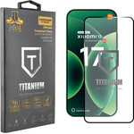 Idol 1991 Titanium Tempered Glass Xiaomi Redmi 17 5G 6.9in 9H 0.25mm Semi Curved Full Glue BLACK