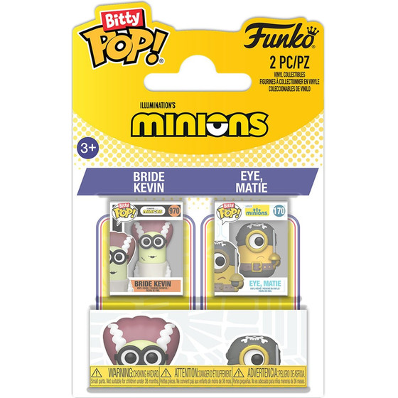 Funko Bitty Pop! 2-pack: Minions - Bride Kevin & Eye, Matie Vinyl Figures