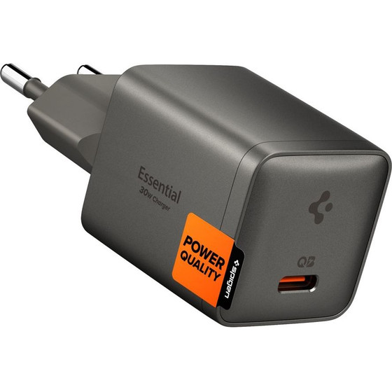 Spigen EE301EU-Gan Essential 1-Port Network Charger 30W Gunmetal - (ACH10447)