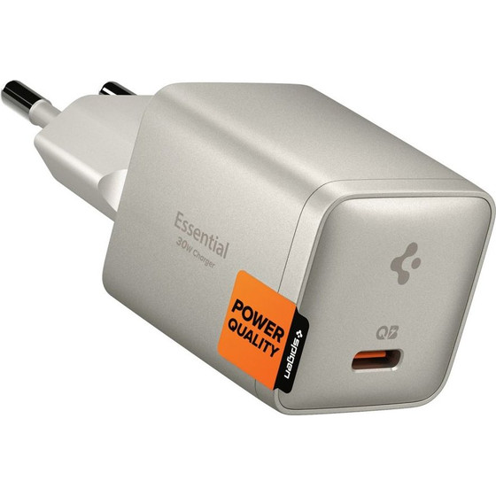 Spigen EE301EU-Gan Essential 1-Port Network Charger 30W Natural Titanium - (ACH10448)