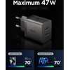 Spigen EE472EU-Gan Essential 2-Port Network Charger 47W Gunmetal - (ACH10450)