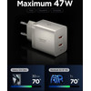 Spigen EE472EU-Gan Essential 2-Port Network Charger 47W Natural Titanium - (ACH10451)
