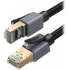 Ugreen Network Cable NW343, UTP, Cat8, 2m, Black