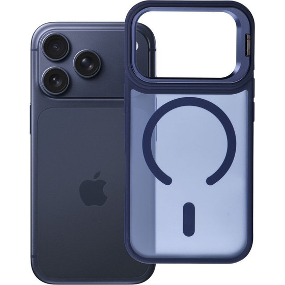 FORCELL Case For Iphone 17 Pro F-Protect Shadow Stand Premium Compatible With Magsafe Navy blue