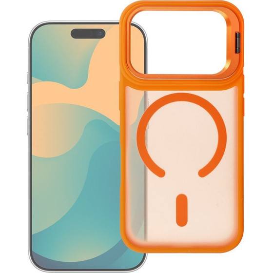 FORCELL Case For Iphone 17 Pro Max F-Protect Shadow Stand Premium Compatible With Magsafe orange