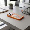 FORCELL Case For Iphone 17 Pro Max F-Protect Shadow Stand Premium Compatible With Magsafe orange