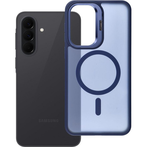 FORCELL Case For Samsung A37 F-Protect Shadow Stand Premium Compatible With Magsafe Navy blue