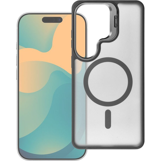 FORCELL Case For Samsung A57 F-Protect Shadow Stand Premium Compatible With Magsafe grey