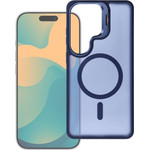 FORCELL Case For Samsung S26 F-Protect Shadow Stand Premium Compatible With Magsafe Navy blue