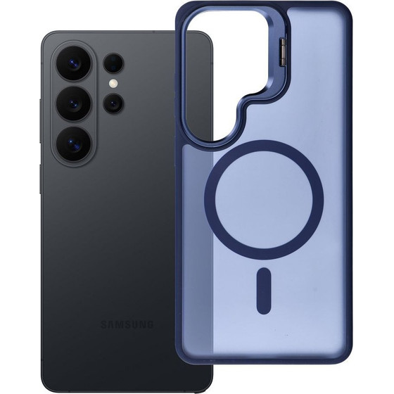 FORCELL Case For Samsung S26 Ultra F-Protect Shadow Stand Premium Compatible With Magsafe Navy blue