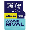 GoodRAM Rival Memory Card Microsd 256GB 100MB/s Class 10 UHS-I V30 A2 With Adapter SD