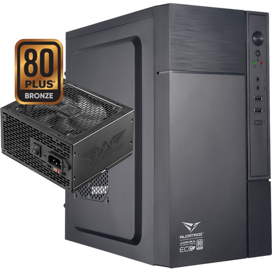 Alcatroz Pc Case With Psu Azzura Millenia Eco M900 Black - (AME-M900-B)