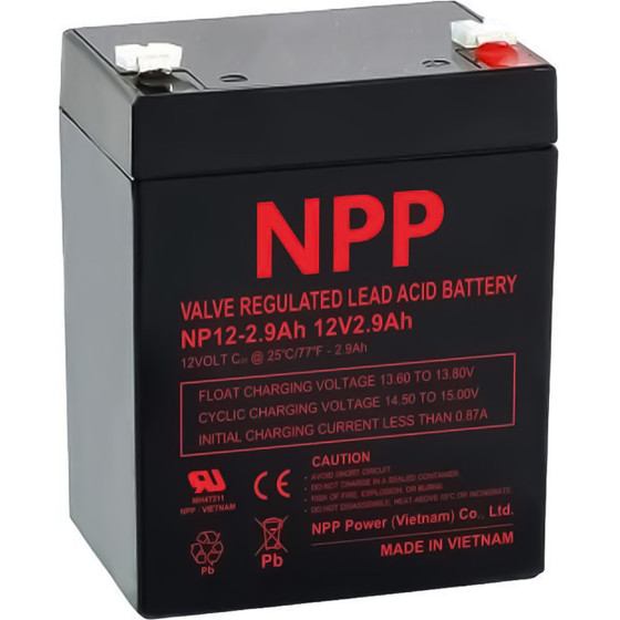 Npp Power Npp ��������� �������� 12V 2.9Ah (79�56�99) ���������� T1/F1 4,75mm