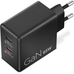 Lenovo Incarcator Dual USB-C 65W GaN; Port De incarcare: 2x USB-C; Input Power: 100-240~50/60Hz 1.5A; Length/ Tip Cable: 1.5M /Type C; Connectivity: 2 pin; Dimensions (L x D x H): 120 Mm x 120 Mm x 35 mm; Weight: 0.225 kg; Warranty: 1 an