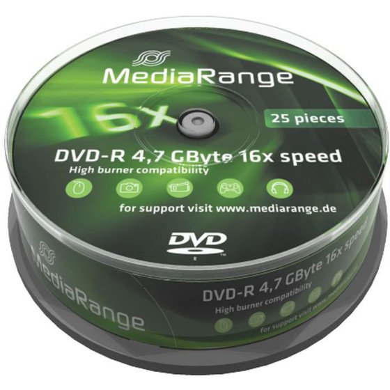 MEDIARANGE DVD-R 4,7 GB 16X CAKE25 - (MR403)