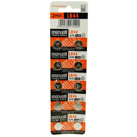 MAXELL �������� ������ 1,5V - LR44 - 10��� - (LR44M-1P)