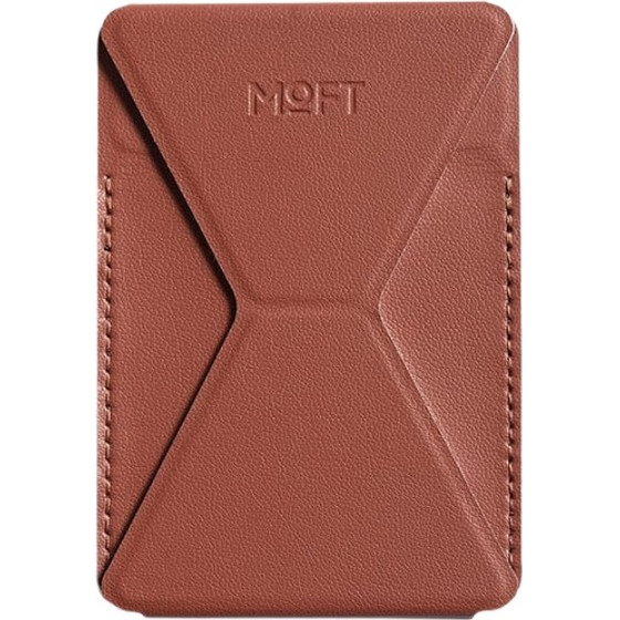 Moft Movas Self-Adhesive Wallet And Phone Stand Brown - (MS007S-1-ME-SNBN)