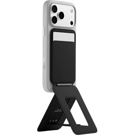 Moft Movas Snap Tripod Magsafe Magnetic Wallet And Phone Stand In Misty Black - (MS027W-1-ME-JTBK)
