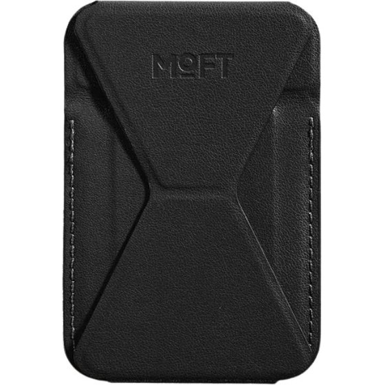 Moft Movas Snap-On Magsafe Magnetic Wallet And Phone Stand Black - (MS007MP-1-MO-JTBK)