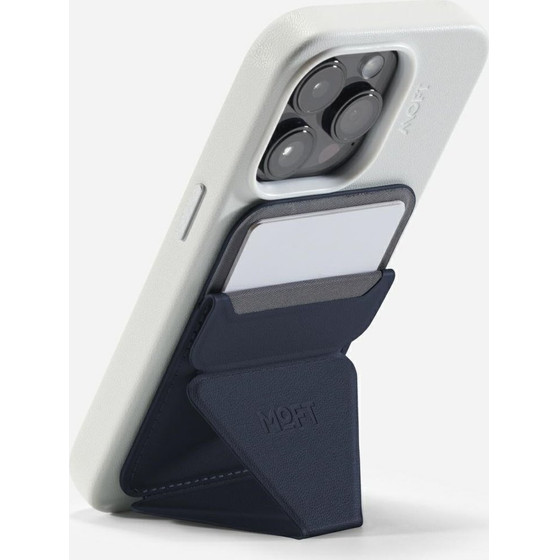 Moft Movas Snap-On Magsafe Magnetic Wallet And Phone Stand Navy Blue - (MS007MP-1-MO-NVBU)
