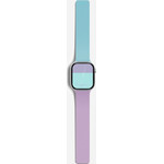 Moft Snap Duo Strap For Apple Watch 1-5/6/7/8/9/10/11/SE/Se 2/Se 3 (38/40/41/42 mm) Navy peony/Aqua - (MD025-1-42-PNPPAQGN)
