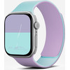 Moft Snap Duo Strap For Apple Watch 1-5/6/7/8/9/10/11/SE/Se 2/Se 3 (38/40/41/42 mm) Navy peony/Aqua - (MD025-1-42-PNPPAQGN)
