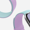 Moft Snap Duo Strap For Apple Watch 1-5/6/7/8/9/10/11/SE/Se 2/Se 3 (38/40/41/42 mm) Navy peony/Aqua - (MD025-1-42-PNPPAQGN)
