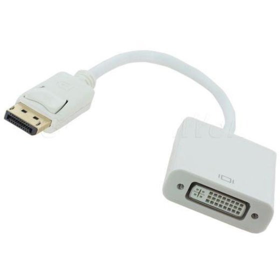 Powertech DisplayPort male - DVI-I female ����� - (CAB-DP005)