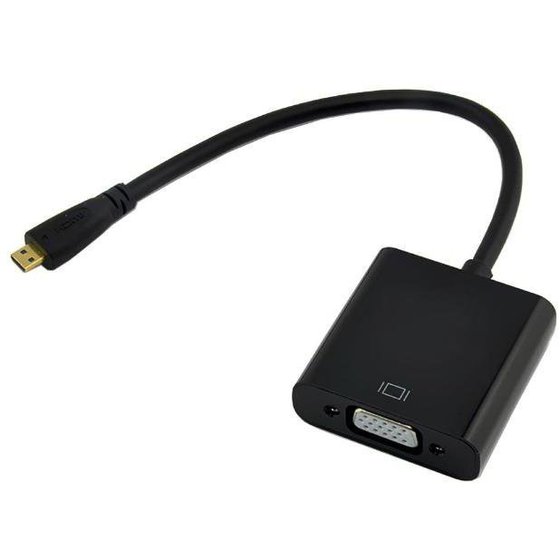 Powertech micro HDMI male - VGA female HDMI 1.4V 0.20M - (CAB-H032)