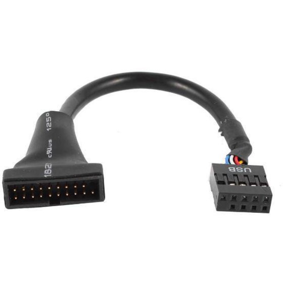 POWERTECH ������� ���. USB 2.0 (9PIN) - USB 3.0V(20PIN) - 0.20CM - (CAB-U046)
