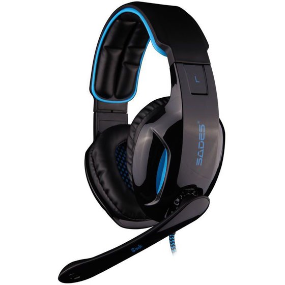 SADES GAMING HEADSET USB - 7.1CH (SNUK) �� 40MM ��������� ��������� - (SA-902)