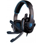 SADES GAMING HEADSET USB - 7.1CH (WOLFANG) �� 40MM ��������� ��������� - (SA-901)