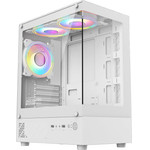 Armaggeddon MICRO-Atx Gaming Case With 3X Chroma Built In Fans Aquaron Duplex 2 Chroma White - (AQUARON-D2CHR-W)